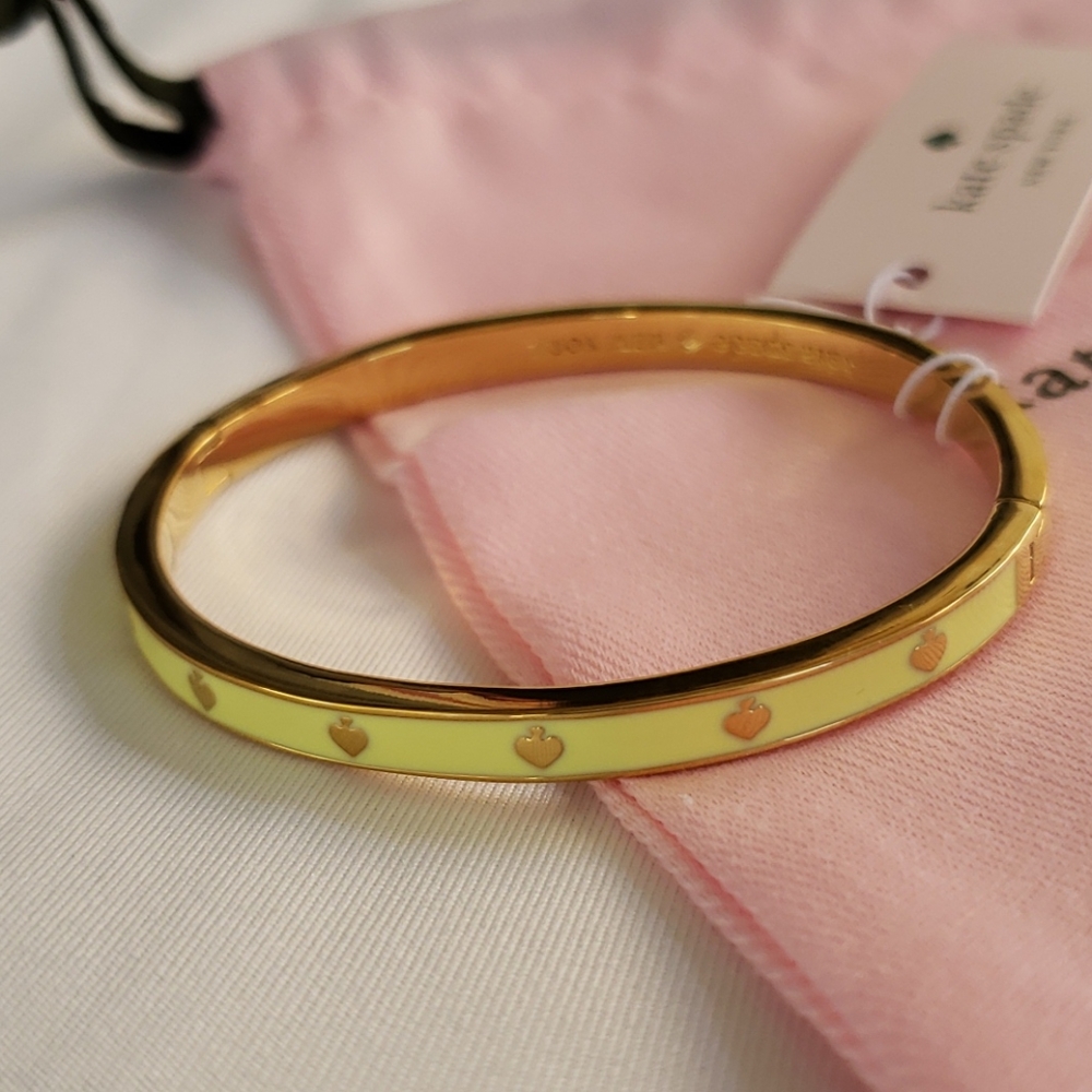 COPY - Kate Spade ♠️ Yellow Enamel Hinged Bangle